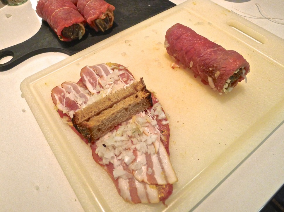Zubereitung Fleischvögel